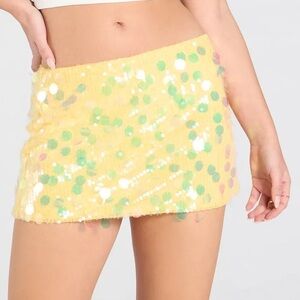 Windsor Gold Sequin Mini skirt Night Out